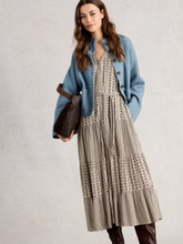 Load image into Gallery viewer, WHITE STUFF<BR>
Clementine Dress<BR>
Black and Cream<BR>
