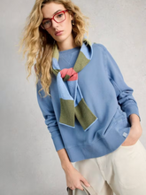 Load image into Gallery viewer, WHITE STUFF<BR>
Day Dreamer Sweatshirt<BR>
Blue<BR>
