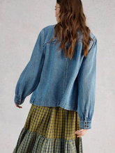 Load image into Gallery viewer, WHITE STUFF<BR>
Demi Denim Jacket<BR>
Blue<BR>
