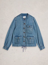 Load image into Gallery viewer, WHITE STUFF<BR>
Demi Denim Jacket<BR>
Blue<BR>
