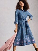 Load image into Gallery viewer, WHITE STUFF<BR>
Lana Denim Dress<BR>
Blue<BR>
