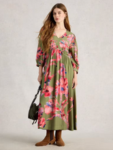 Load image into Gallery viewer, WHITE STUFF<BR>
Lucy Midi Dress<BR>
Green<BR>

