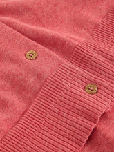 Load image into Gallery viewer, WHITE STUFF<BR>
Lulu Crew Neck Long Sleeve Cardigan<BR>
Coral<BR>
