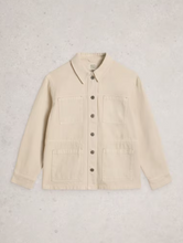 Load image into Gallery viewer, WHITE STUFF<BR>
Luna Denim Jacket<BR>
Natural<BR>
