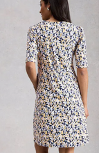 Load image into Gallery viewer, WHITE STUFF<BR>
Olivia Jersey Dress<BR>
Blue Print<BR>
