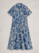 Load image into Gallery viewer, WHITE STUFF<BR>
Rua Shirt Dress<BR>
Blue<BR>
