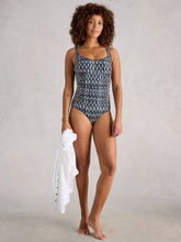 Load image into Gallery viewer, WHITE STUFF<BR>
Splash Control Swimsuit<BR>
Navy<BR>
