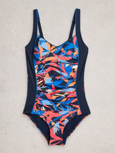Load image into Gallery viewer, WHITE STUFF<BR>
Splash Control Swimsuit<BR>
Navy<BR>
