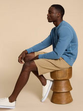 Load image into Gallery viewer, WHITE STUFF<BR>
Sutton Chino Short<BR>
Natural, Navy<BR>
