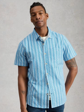 Load image into Gallery viewer, WHITE STUFF<BR>
Finsbury Fish Shirt<BR>
Blue<BR>
