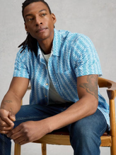 Load image into Gallery viewer, WHITE STUFF<BR>
Finsbury Fish Shirt<BR>
Blue<BR>
