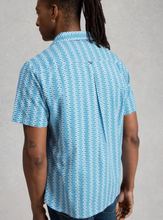 Load image into Gallery viewer, WHITE STUFF<BR>
Finsbury Fish Shirt<BR>
Blue<BR>
