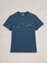 Load image into Gallery viewer, WHITE STUFF<BR>
Fish Tee<BR>
Navy<BR>
