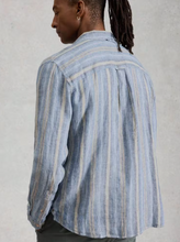 Load image into Gallery viewer, WHITE STUFF<BR>
Keswick Long Sleeve Stripe Linen<BR>
Blue<BR>
