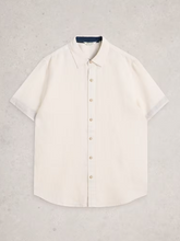 Load image into Gallery viewer, WHITE STUFF<BR>
Keswick Short Sleeve Linen Shirt<BR>
White<BR>
