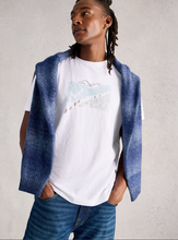 Load image into Gallery viewer, WHITE STUFF<BR>
Pedal Tee<BR>
White Print<BR>
