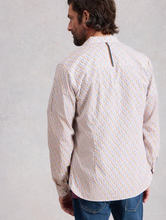 Load image into Gallery viewer, WHITE STUFF<BR>
Salcombe Long Sleeve Fish Shirt<BR>
White Print<BR>
