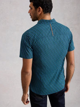 Load image into Gallery viewer, WHITE STUFF<BR>
Salcombe Short Sleeve Fish Shirt<BR>
Navy<BR>
