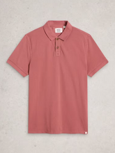 Load image into Gallery viewer, WHITE STUFF<BR>
Ytility Polo Shirt<BR>
Dusty Blue, Pink and Tan<BR>
