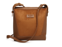 Load image into Gallery viewer, ALICE WHEELER<BR>
Suedette Kensington Crossbody Bag<BR>
Fudge<BR>
