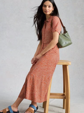Load image into Gallery viewer, WHITE STUFF<BR>
Rua Shirt Dress<BR>
Terracotta<BR>
