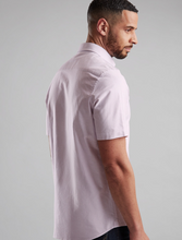 Load image into Gallery viewer, VEDONEIRE<BR>
Short Sleeve Oxford Shirt<BR>
Blue, Purple<BR>
