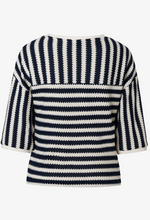 Load image into Gallery viewer, MORE AND MORE<BR>Striped Knit Jumper<BR>Navy/White<BR>
