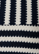 Load image into Gallery viewer, MORE AND MORE<BR>Striped Knit Jumper<BR>Navy/White<BR>
