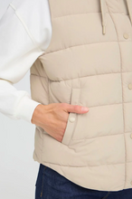 Load image into Gallery viewer, FRANSA<BR>
Beki Padded Gilet<BR>
Sand<BR>

