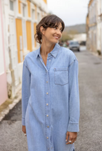 Load image into Gallery viewer, FRANSA<BR>
Lise Dress<BR>
Denim<BR>
