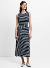 Load image into Gallery viewer, FRENCH CONNECTION<BR>
Kyra Stripe Dress<BR>
Navy/White<BR>
