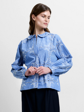 Load image into Gallery viewer, FRENCH CONNECTION<BR>
Grayson Peter Pan Collar<BR>
Blue<BR>
