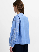 Load image into Gallery viewer, FRENCH CONNECTION<BR>
Grayson Peter Pan Collar<BR>
Blue<BR>

