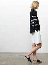 Load image into Gallery viewer, FRENCH CONNECTION<BR>
Ricrac Shirt<BR>
Black and White<BR>
