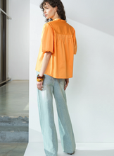 Load image into Gallery viewer, FRENCH CONNECTION<BR>
Sindey Puff Sleeve Shirt<BR>
Apricot<BR>
