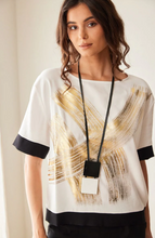 Load image into Gallery viewer, PERUZZI<BR>
Metallic Brush Top<BR>
