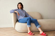 Load image into Gallery viewer, PERUZZI<BR>
Stripe Shirt<BR>
Navy<BR>
