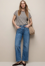 Load image into Gallery viewer, STREET ONE<BR>
Dropped Shoulder Knit Top<BR>
Brown, Navy, White<BR>
