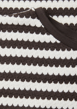 Load image into Gallery viewer, STREET ONE<BR>
Dropped Shoulder Knit Top<BR>
Brown, Navy, White<BR>
