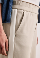 Load image into Gallery viewer, STREET ONE<BR>
Side Stripe Trousers<BR>
Sand<BR>
