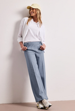 Load image into Gallery viewer, STREET ONE<BR>
Wide Leg Trousers<BR>
Blue<BR>
