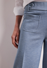 Load image into Gallery viewer, STREET ONE<BR>
Wide Leg Trousers<BR>
Blue<BR>
