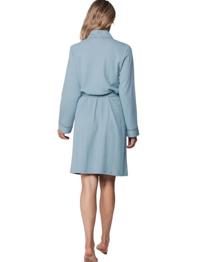 PASTUNETTE Kimono Dressing Gown Aqua – Burgess Department Store