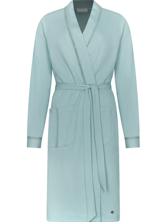 PASTUNETTE Kimono Dressing Gown Aqua – Burgess Department Store