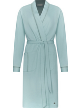Load image into Gallery viewer, PASTUNETTE<BR>
Kimono Dressing Gown<BR>
Aqua<BR>
