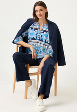 Load image into Gallery viewer, OLSEN<BR>Floral Top<BR>Blue/White<BR>
