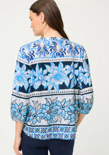 Load image into Gallery viewer, OLSEN<BR>Floral Top<BR>Blue/White<BR>
