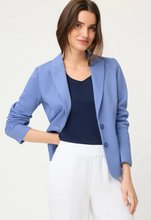 Load image into Gallery viewer, OLSEN<BR>
Pique Jersey Blazer<BR>
Blue, Fuchsia<BR>
