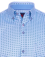Load image into Gallery viewer, ANDRE<BR>
Cong Pin Short Sleeve Shirt<BR>
Beige, Pink<BR>
