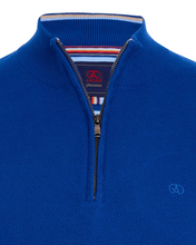 Load image into Gallery viewer, ANDRE<BR>
Venice Half Zip Knit<BR>
Ink<BR>
